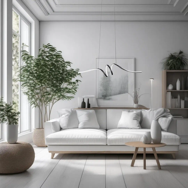 Nowoczesna lampa wisząca LOOP ML1577 LED 28W 4000K czarny