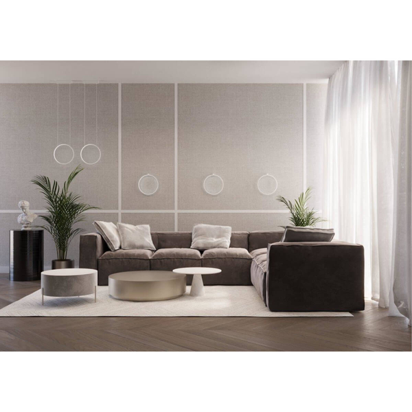 Okrągła lampa wisząca Agaro 5309 Shilo LED 9W 4000K salonowa metalowa biała