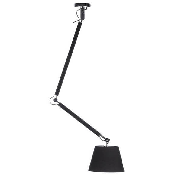 Czarna lampa wisząca Zyta AZ1847+AZ2600 Azzardo nowoczesny zwis do jadalni