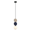 Lampa wisząca do kuchni Andrea PND-59779C-1S-MLTI beżowa czarna