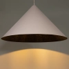 Lampa wisząca stożek VESUVIO 41073 nad stół czarna beżowa