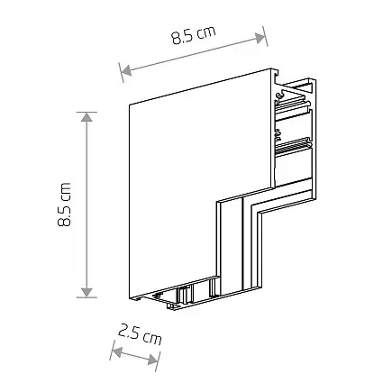 Łącznik do szyn 1-obwodowych niskonapięciowych 11620 biały