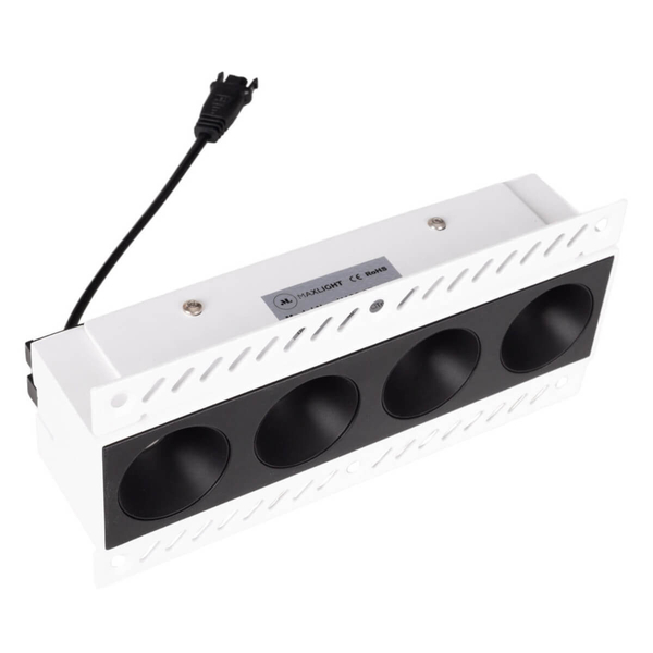 Lampa wpuszczana z zasilaczem i modułem LED Modular H180.07 + HM180 4L + HT180 12W ON/OFF Maxlight LED 12W 3000K czarna biała
