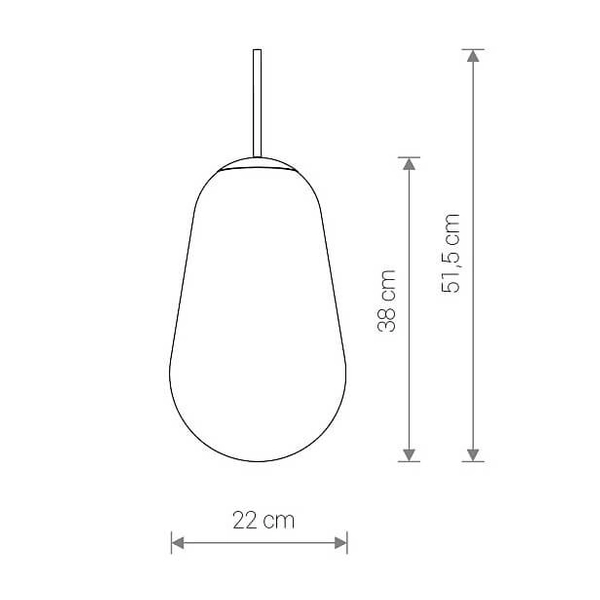 Szklany klosz Cameleon Pear M 10330 podłużny przeźroczysty