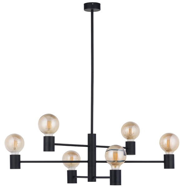 Sufitowa LAMPA loftowa RADIUS 7932 Nowodvorski wiszące salonowe sticks czarne