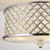 Kryształowa lampa sufitowa Hudson HUDSON-3CH Endon chrom przezroczysta