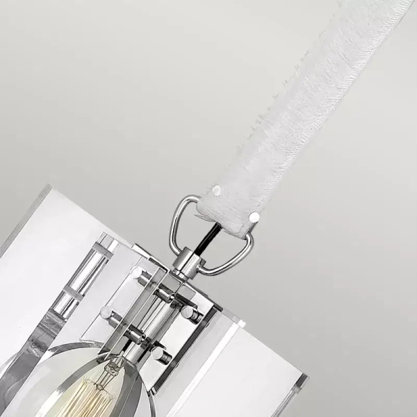 Jadalniana lampa wisząca LUDLOW QN-LUDLOW-1P-PN przezroczysta nikiel