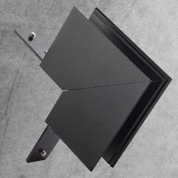 Łącznik L Komatsu 6521 Shilo do szyny magnetycznej natynkowej czarny