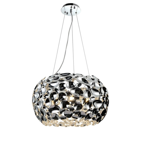 Elegancka lampa wisząca Carera OR80162 glamour do salonu chrom