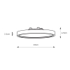 Plafon Punto Flush Mount  108843 LED 6W 3000K do łazienki IP44 biały
