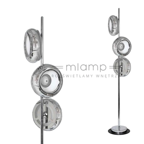 Stojąca LAMPA podłogowa MERCURIO ML333 Milagro metalowa OPRAWA LED 36W 4000K chrom