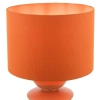Ceramiczna stołowa lampa Discus DIS4211 abażurowa pomarańczowa