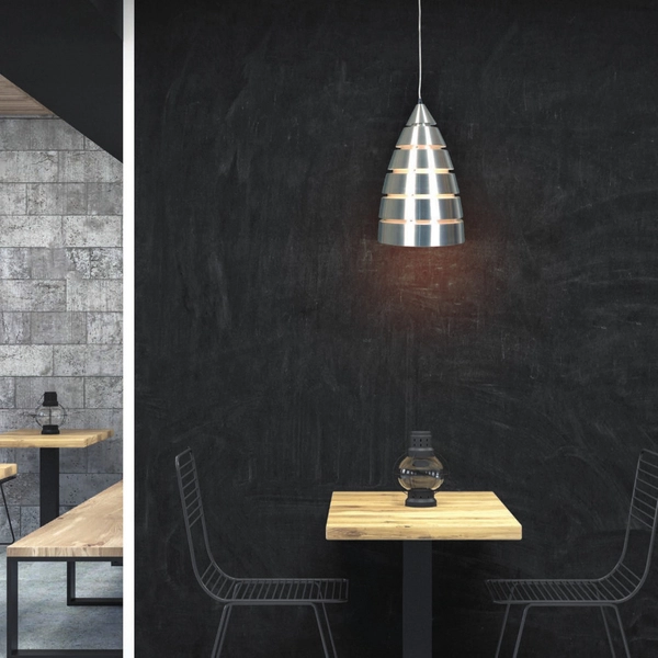 LAMPA wisząca CLIO MDE 135/1 CLI Italux metalowa OPRAWA zwis stożek satyna