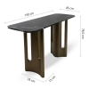 Czarna komoda ESSENZA MM001501100386 złota dekor marmuru 150cm