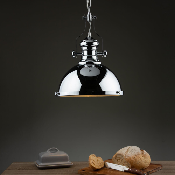 Lampa wisząca Arona ARO0138 Dar Lighting vintage metalowa chrom