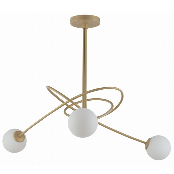 Wisząca lampa modernistyczna VELVET balls do sypialni złota