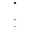 Owalna lampa wisząca Lacrima 31-35585 LED 15W 3000K nad stół czarna