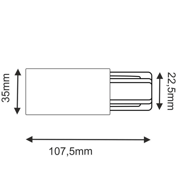 Zasilanie 1-fazowe 6313 BROSline do szynoprzewodu metalowe białe