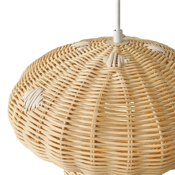 Ratanowa lampa wisząca Allie 2412753060 boho beżowy