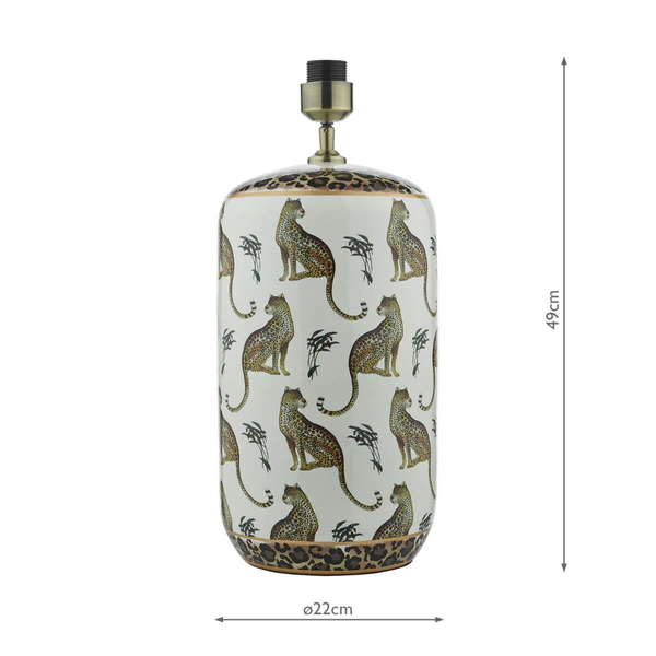 Podstawa ceramiczna do lampy stołowej Tigris TIG422 Dar Lighting biała złota
