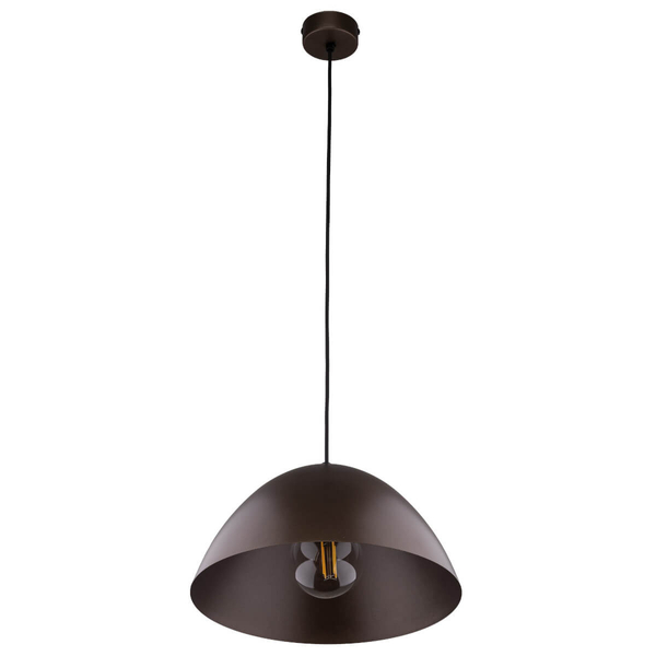 Salonowa lampa wisząca Faro 4332 nad stół zwis metalowa brązowa