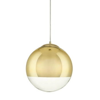 Wisząca lampa ball Flash MP1238-300 gold Step nad stół lustrzana złota