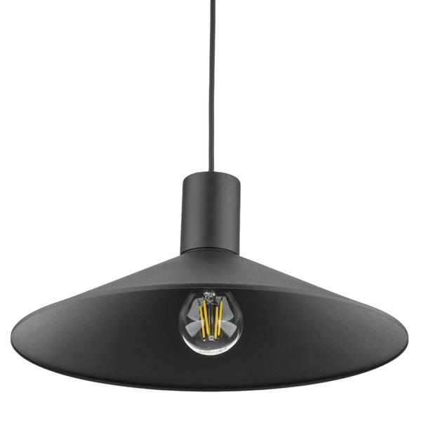 Lampa stożkowa zwisająca Jump 1831 nad wyspę kuchenna czarna