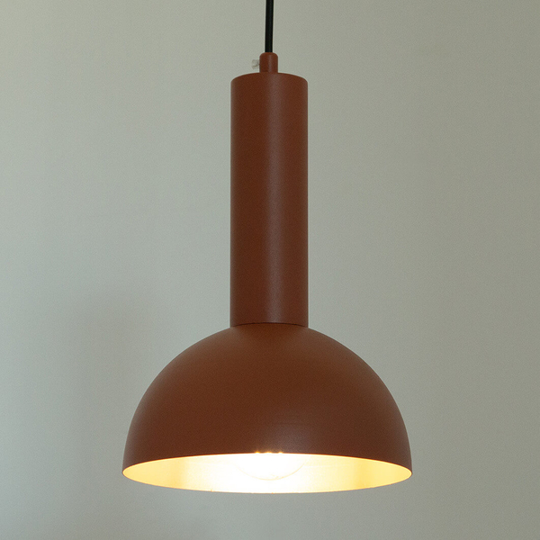 Lampa wisząca nad wyspę Vitrum 40973 kopuła do jadalni ceglana