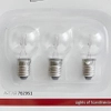 Komplet 3 żarówek dekoracyjnych E10 3W 55V biała ciepła
