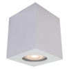 Prostokątna LAMPA sufitowa FABRYCIO IT8003S1-WH Italux downlight do łazienki kostka IP44 biała