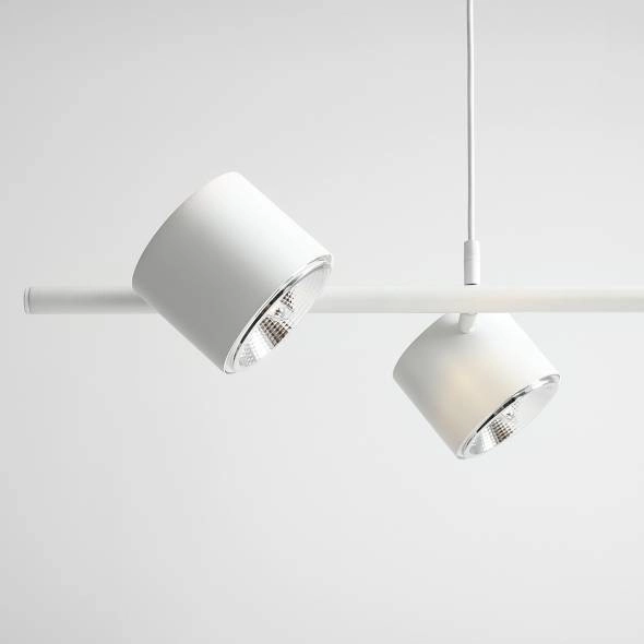Regulowana lampa wisząca BOT 1046L Aldex reflektorki na listwie
