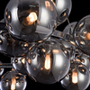 LAMPA wisząca DALLAS MOD548PL-25CH Maytoni szklana OPRAWA modernistyczny ZWIS molekuły chrom przydymione