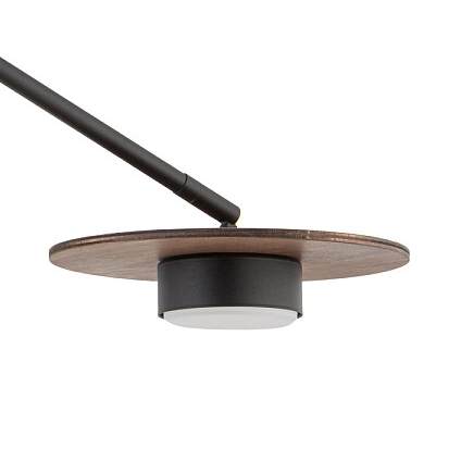 Sufitowa lampa nowoczesna Disk 7644 do jadalni nad stół czarna