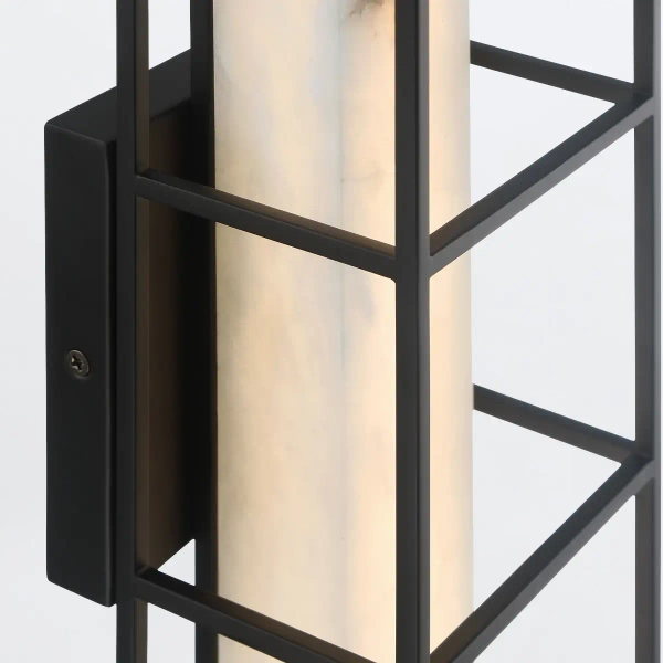 Ścienna lampa prostokąt Blakley QN-BLAKLEY-M-BK LED 13W 3000K IP44 czarny