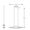 Zwisająca lampa Baez P230857003 Zumaline LED 30W 3000K drewniana czarna