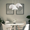 Regulowana lampa do salonu Stone DN426-600 wiszący kamień metalowy biały outlet