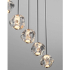 Ledowa lampa zwis CHEPEN LE44644 25W 3000K wielopunktowa czarny chrom