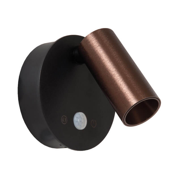Metalowa lampa ścienna TONI 29934/02/96 LED 2W 2700-4000K brązowa
