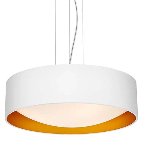 LAMPA wisząca VERO 10449301 Kaspa metalowa OPRAWA okrągły zwis biały