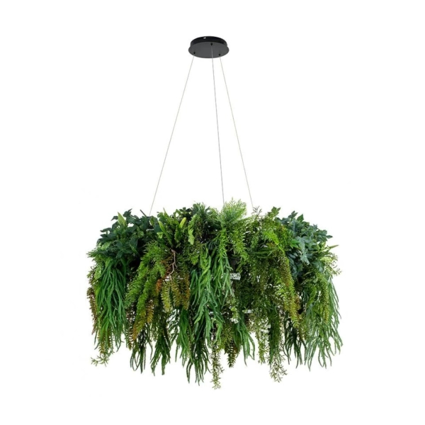 Lampa wisząca Gardens MSE1501100436 LED 115W zmiana barwy roślina zielony