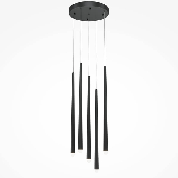 Zwisająca lampa Cascade MOD132PL-L30BK LED 31W 2500-3500K rurki czarny