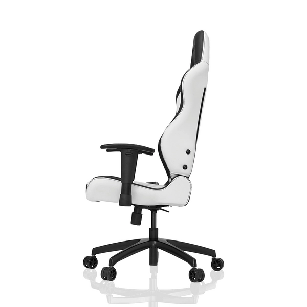 Biało-czarny fotel obrotowy S-line pokojowy do gier