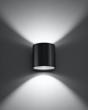Kinkiet LAMPA ścienna SL.0566 okrągła OPRAWA metalowa tuba grafitowa OUTLET