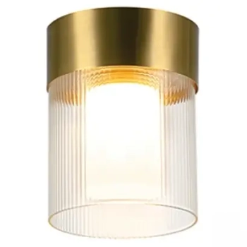 Sufitowa lampa podłużna 23017 LED 9W 3000K tubka szklana złoty