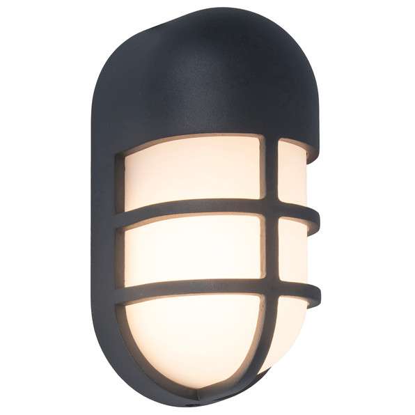 Ogrodowa LAMPA ścienna BULLO 6383001118 Lutec elewacyjna OPRAWA zewnętrzna LED 15W 3000K owalna IP54 szara