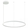 Minimalistyczna wisząca lampa 20265 LED 83W 3000K obręcz biała