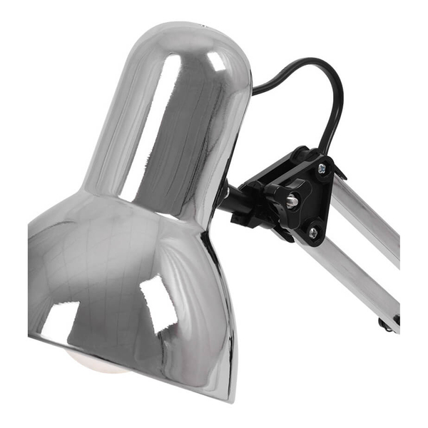 Lampka na biurko Cosmo K-MT-COSMO CHROM Kaja z przegubami metalowa srebrna
