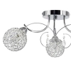 Sufitowa lampa glamour 8965/3 8C z kryształkami chrom