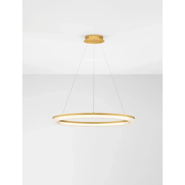Pierścieniowa lampa wisząca LANTELVO LE45392 LED 41W 2700-4000K złota