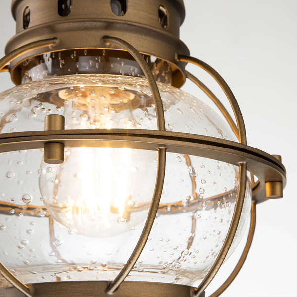 Wisząca lampa na łańcuchu Bridge Point KL-BRIDGEPOINT8S-NBR IP44 mosiądz